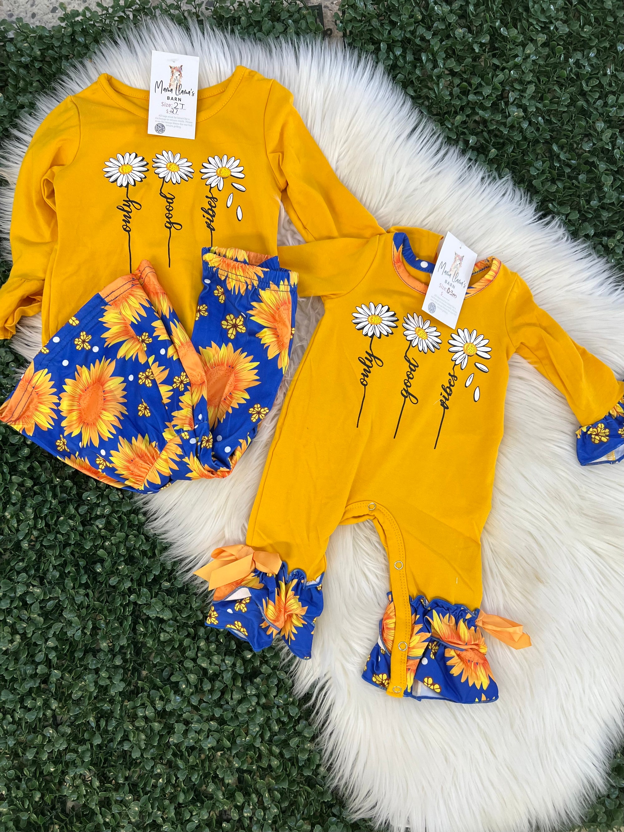 Only Good Vibes Infant Outfit