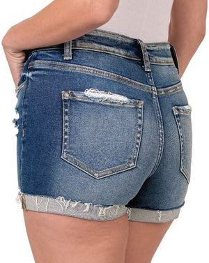 Dark Jean Shorts ( In Stock)