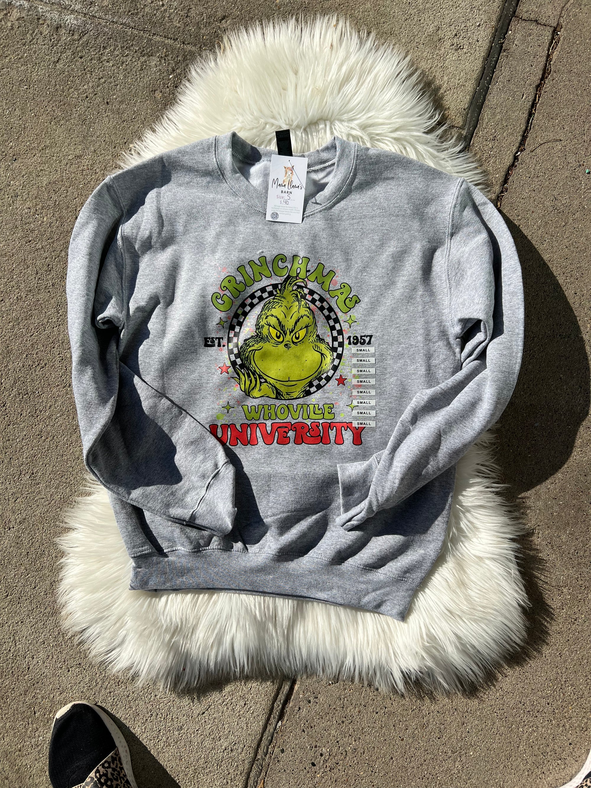 Grinchmas Whoville University Crewneck