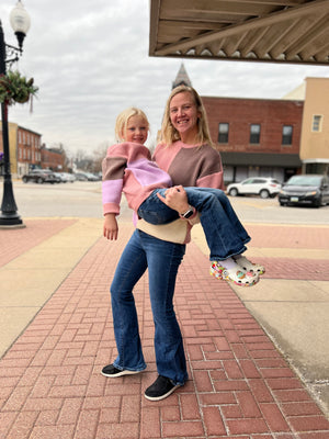 Block Sweater Adult (Mommy & Me)