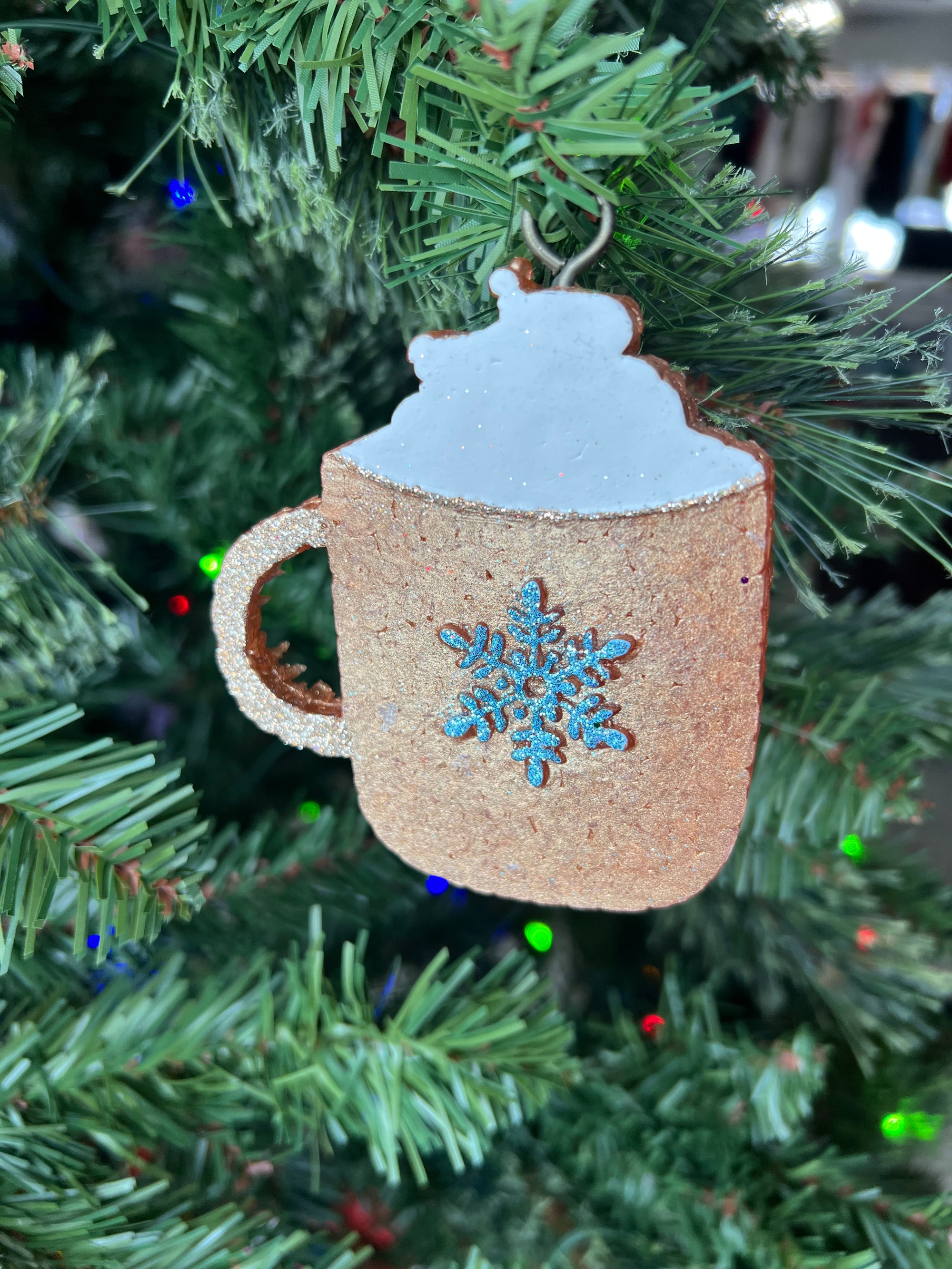 Snowflake Mug Car Freshie