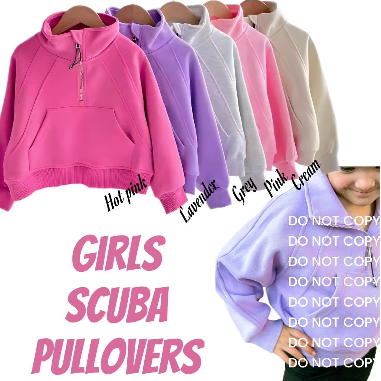 Pre-Order: Girl's Half Zip Scuba (Closing 11/4/2024)