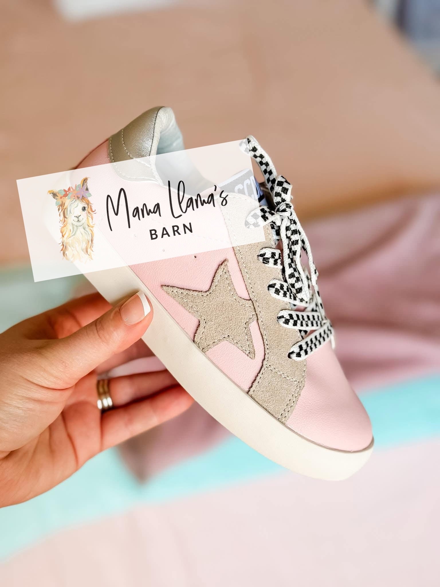 Pre-Order: Pink Check Sneakers Round 2