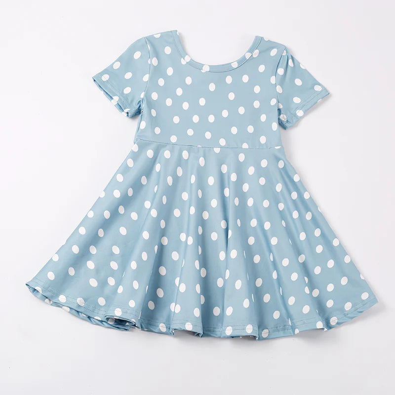 Light Blue Polka Dot Dress  (pre-order)