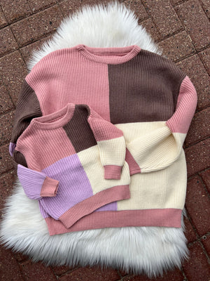 Block Sweater Kid (Mommy & Me)