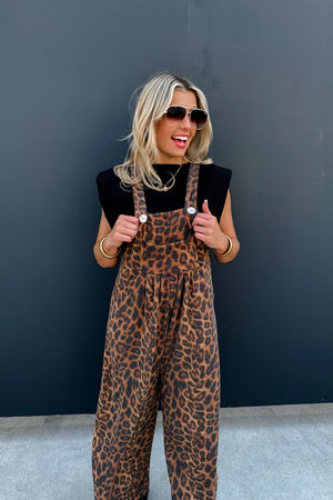 PREORDER- CHEETAH KARLI BOHO OVERALLS Closes 8/8