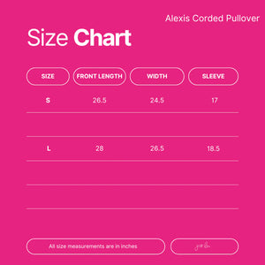 PREORDER Alexis Corded Vintage Pullover
