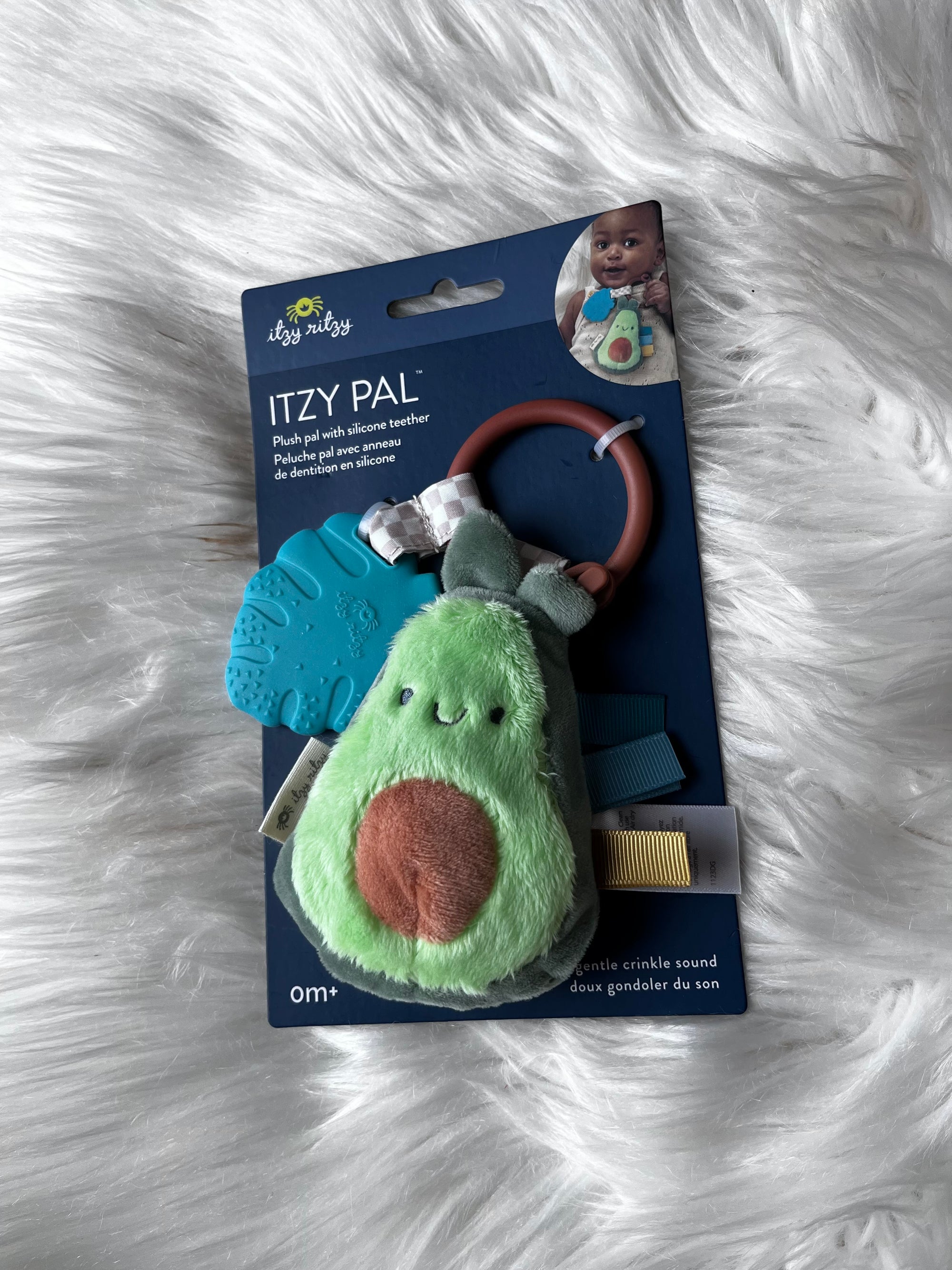 Itzy Pal Plush & Teether Avocado