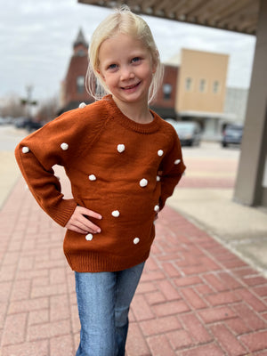 Girl's Brown Sweater