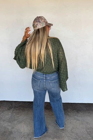 PREORDER- FALL COLORS FREE SPIRIT BELL SLEEVE TOP