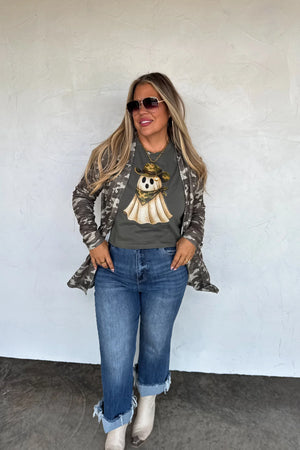 PREORDER- CAMO & CHEETAH PRINT LOLA CARDIGAN