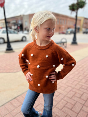 Girl's Brown Sweater