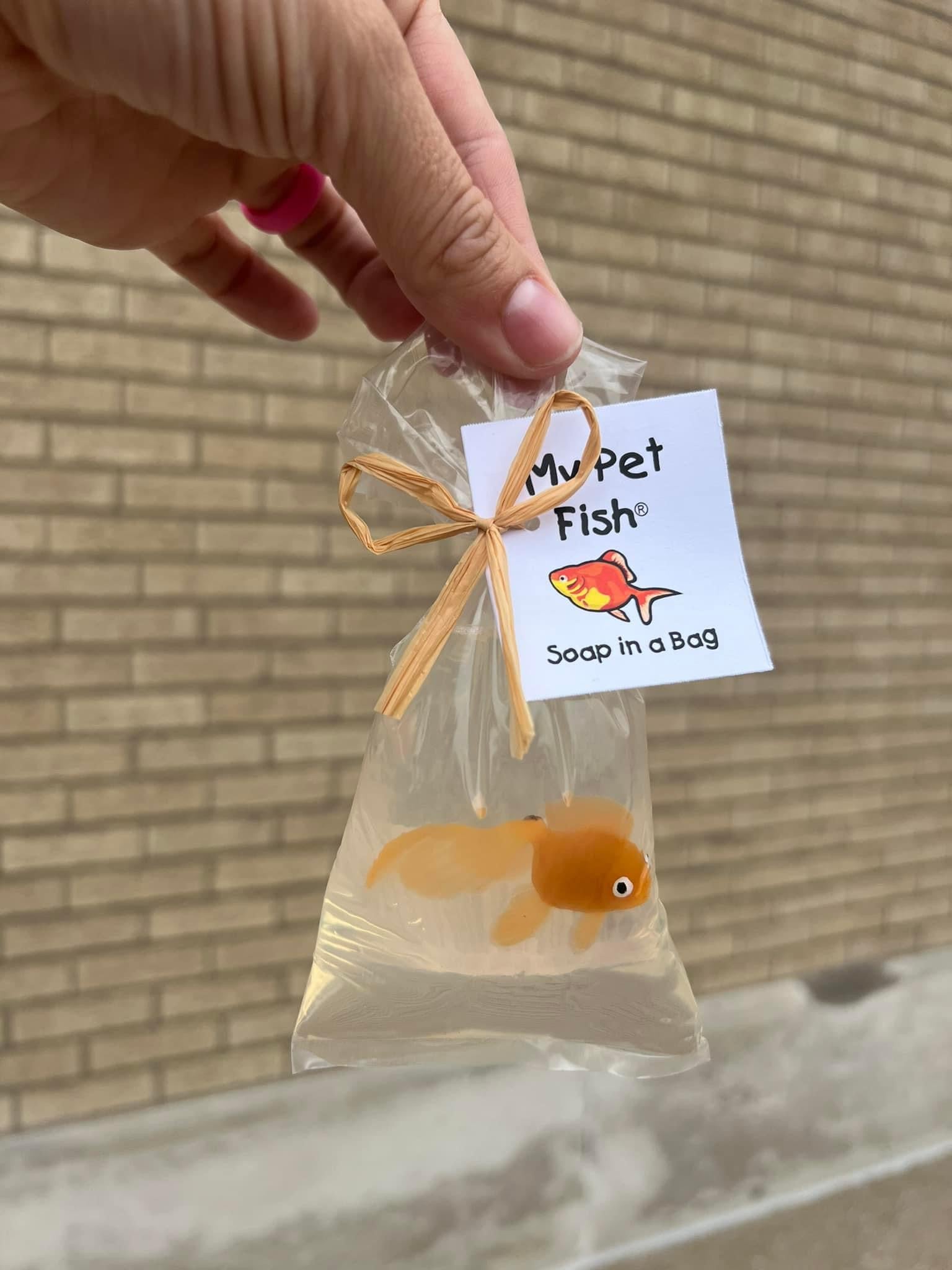 Mini Goldfish In Plastic Bag Soap