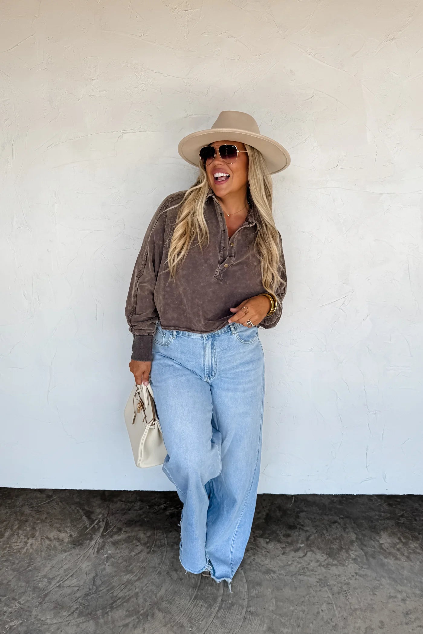 PREORDER- QUINCY WIDE LEG JEANS *