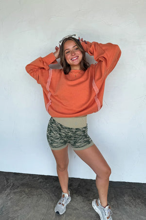 PREORDER- CAMO BRA & BIKER SHORT SET