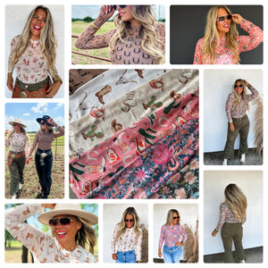 Boots & Blooms Collection Mesh Tops (Pre-Order Closes 6/17 @9p)