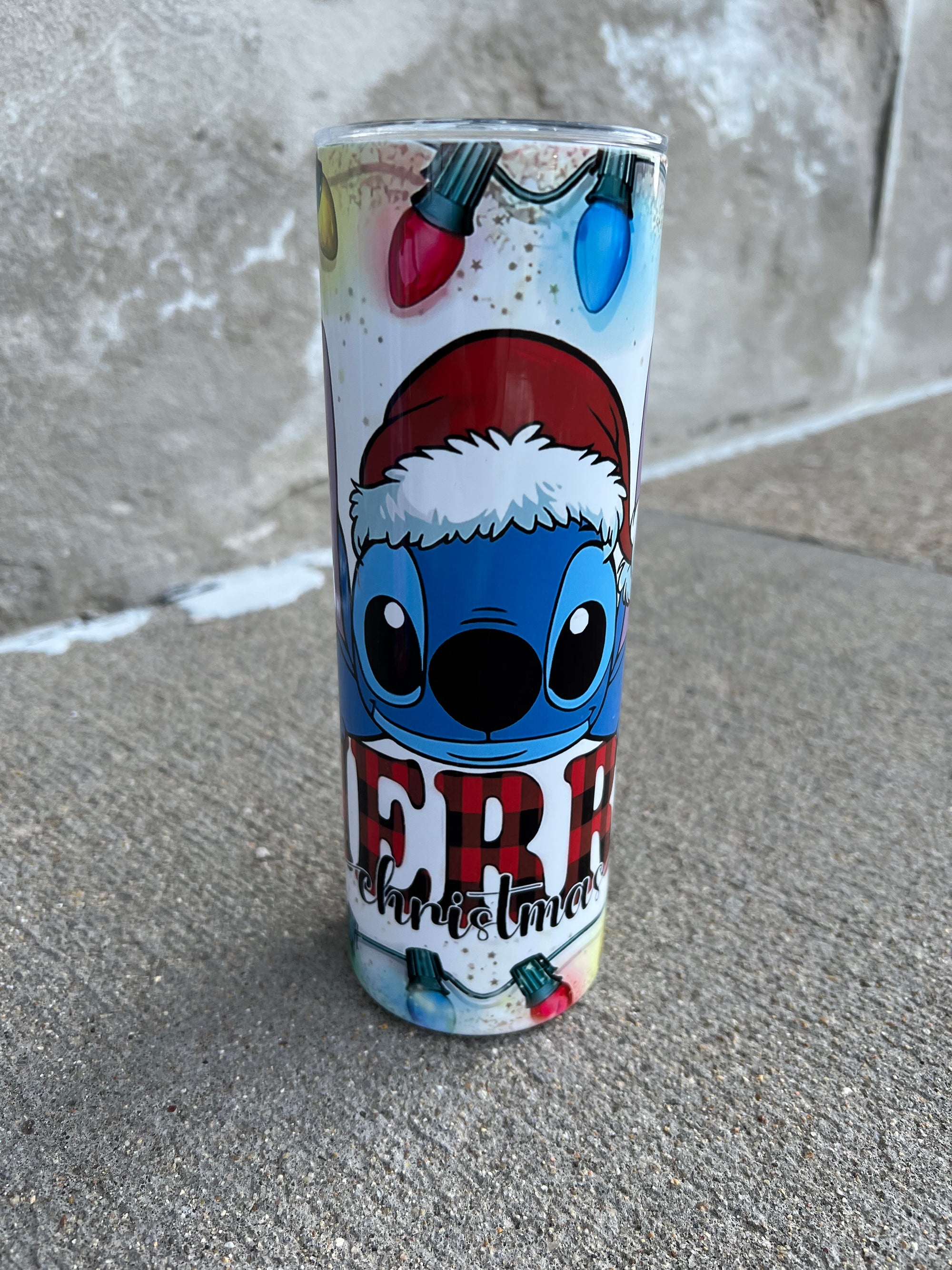 Stitch Merry Christmas Tumbler