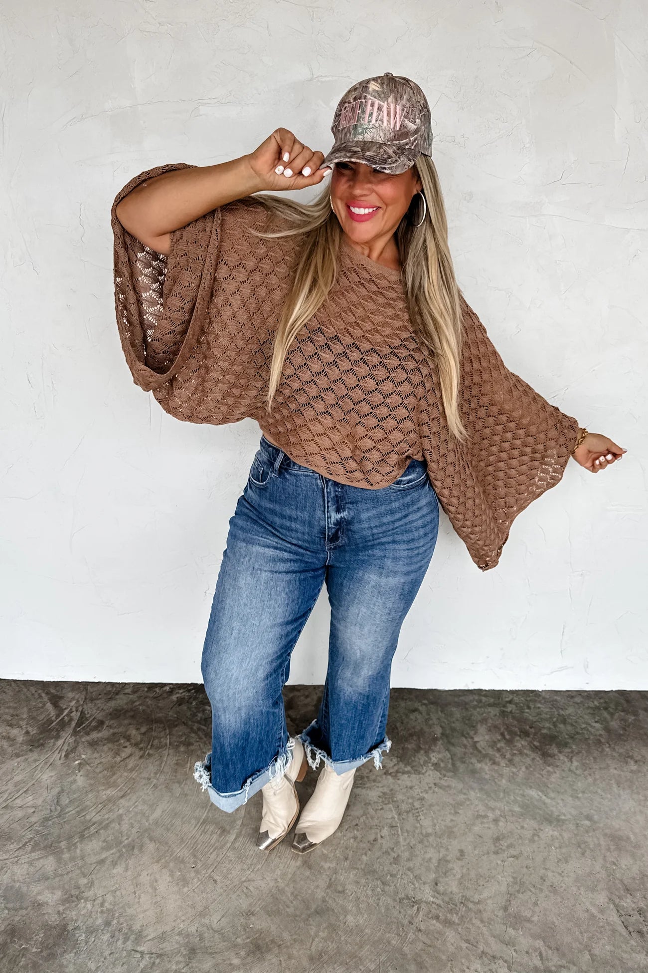 PREORDER- FALL COLORS FREE SPIRIT BELL SLEEVE TOP