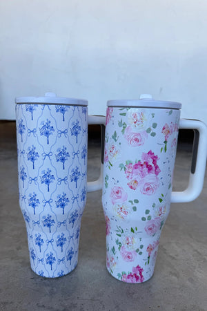 PREORDER- FLORAL & WESTERN STAINLESS STEEL TUMBLER