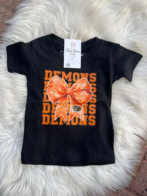 Demons Bow T-Shirt Mommy & Me- Adult