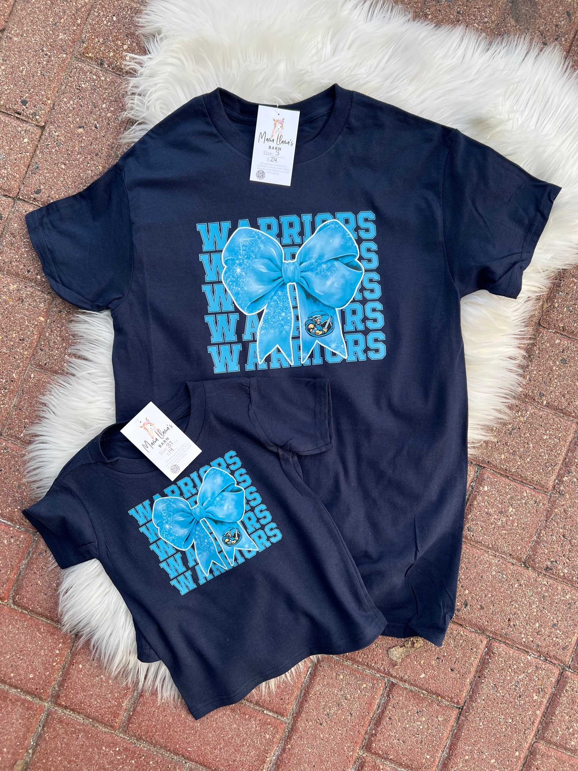 Warriors Bow T-Shirt Mommy & Me- Kids