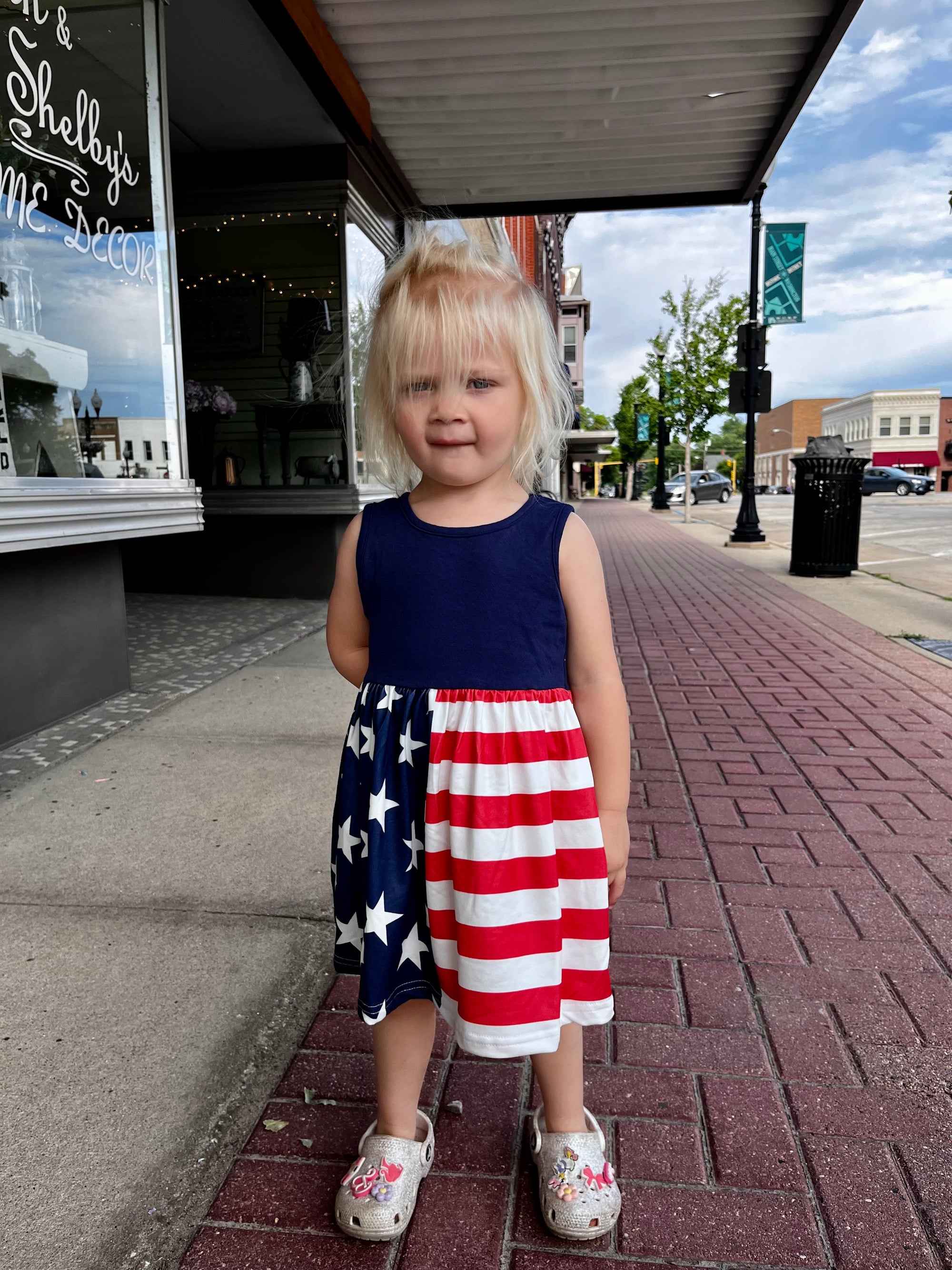 Kids Red White and Blue Dress