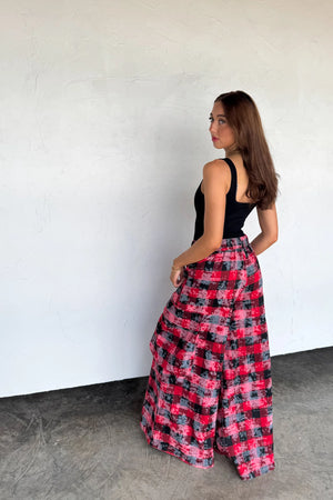 PREORDER- PLAID BEHAVIOR WIDE LEG PANTS