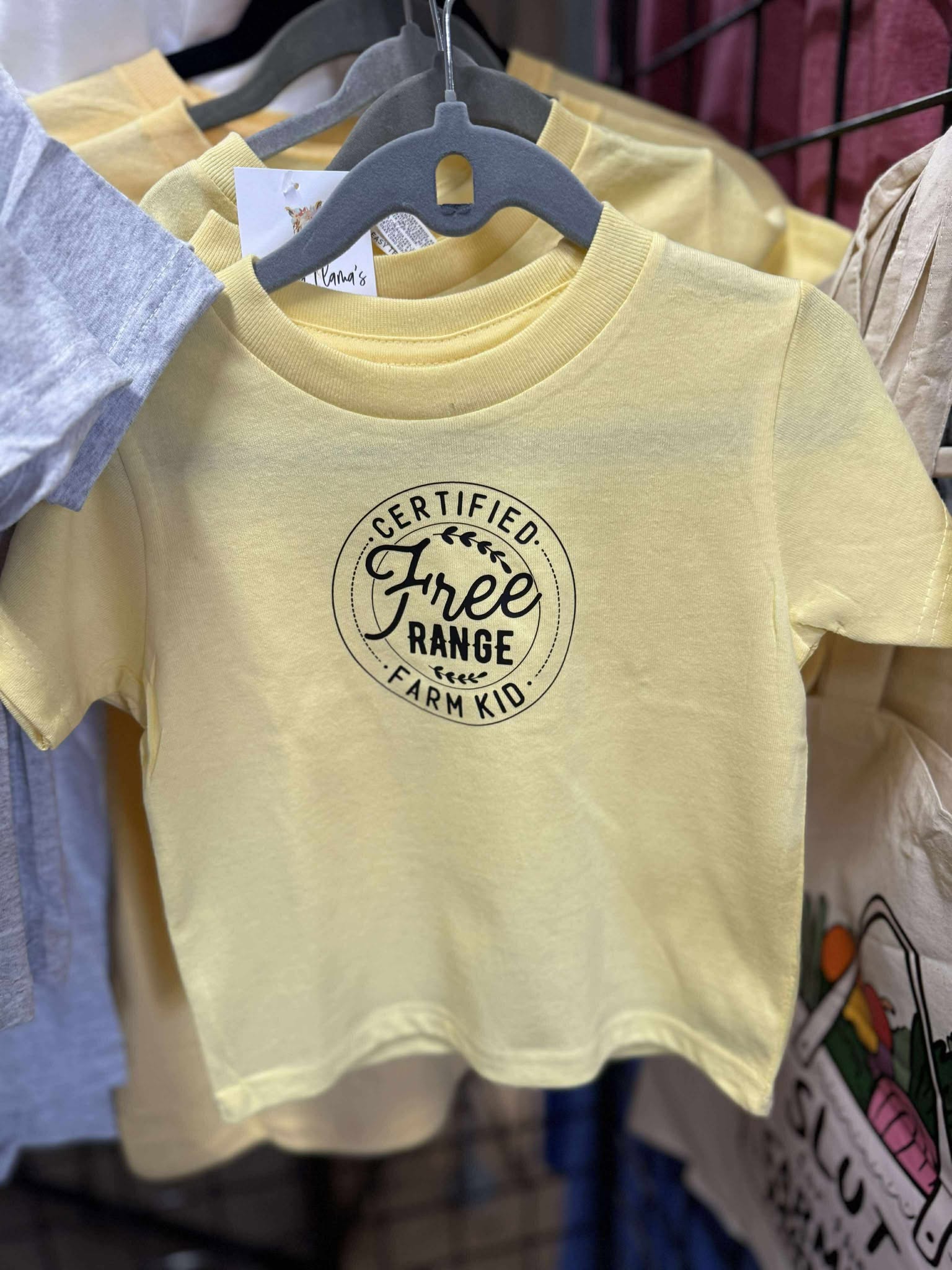 Certified Free Range Farm Kid Tshirt