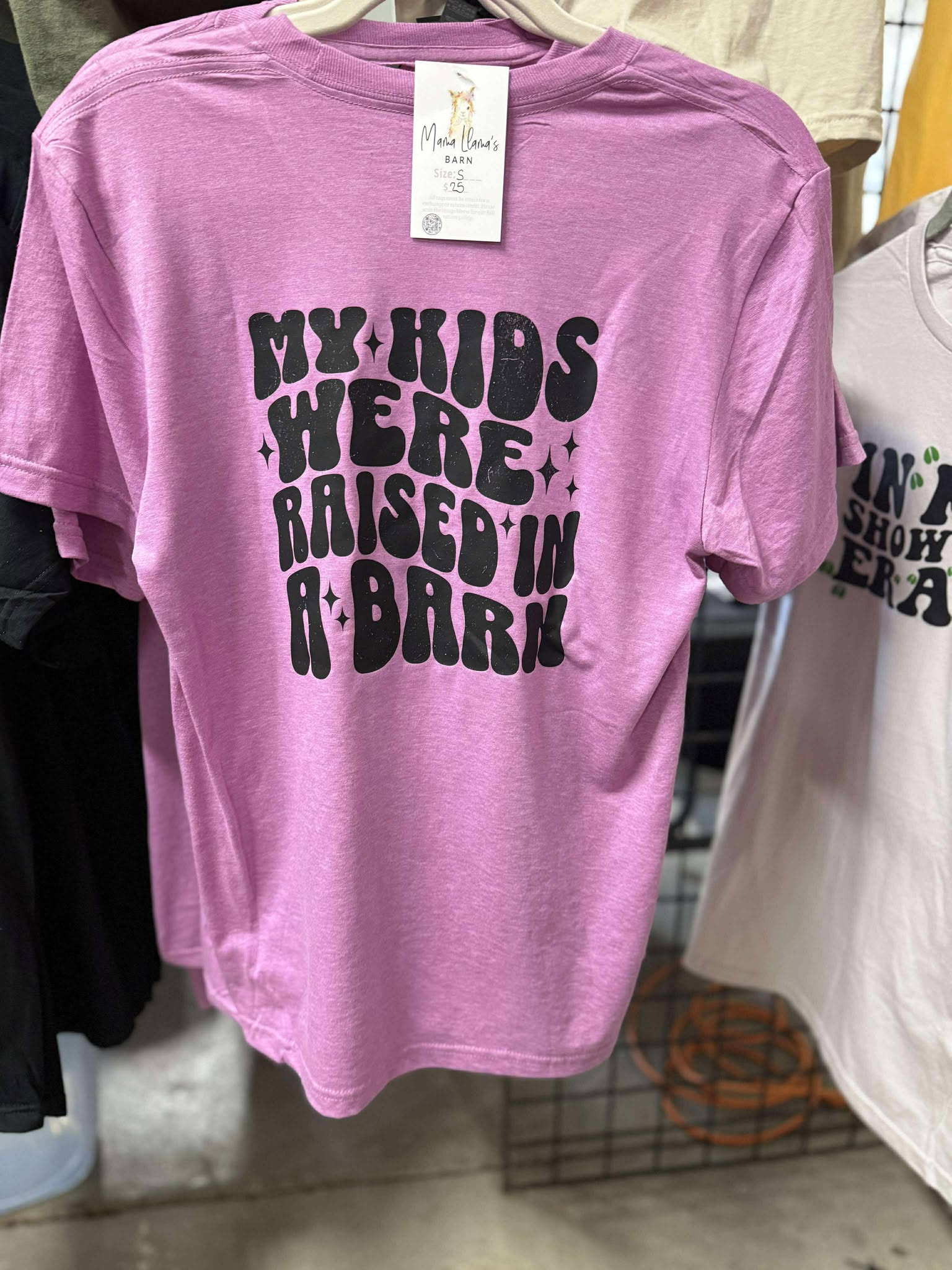 My Kids Were Raised In A Barn Show Mama Tshirt