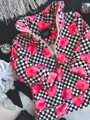 Checkered Flower Pullovers {Pre-Order Closes 8/22}