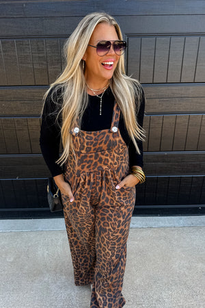 PREORDER- CHEETAH KARLI BOHO OVERALLS Closes 8/8