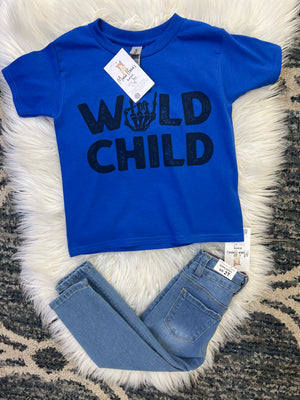 Wild Child T-Shirt (Blue)