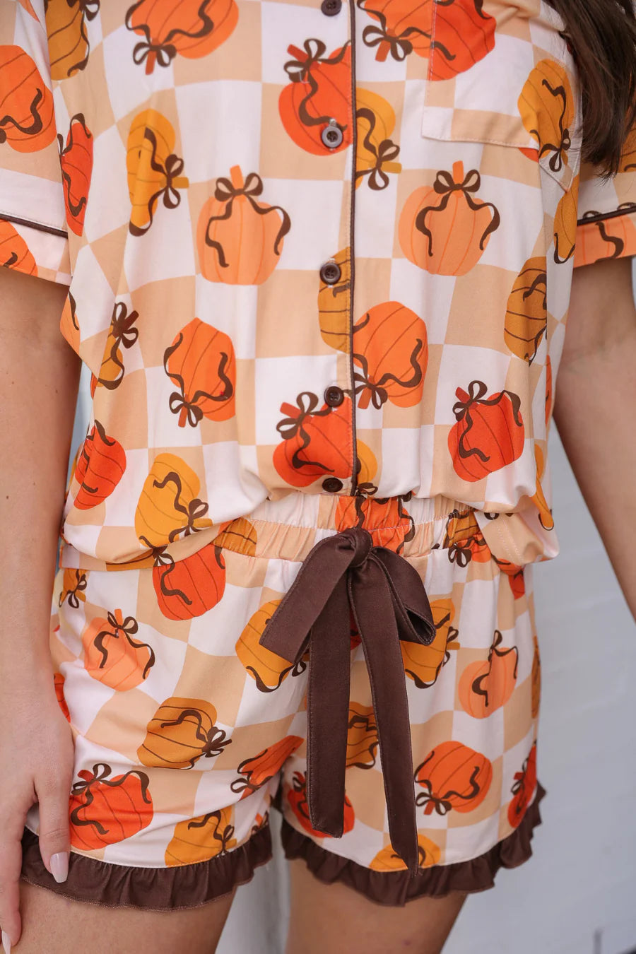PREORDER- Harvest Hues Ruffle Pajama Set