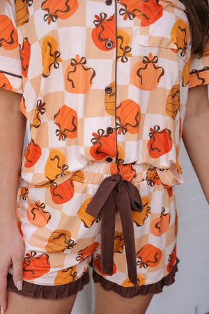 PREORDER- Harvest Hues Ruffle Pajama Set