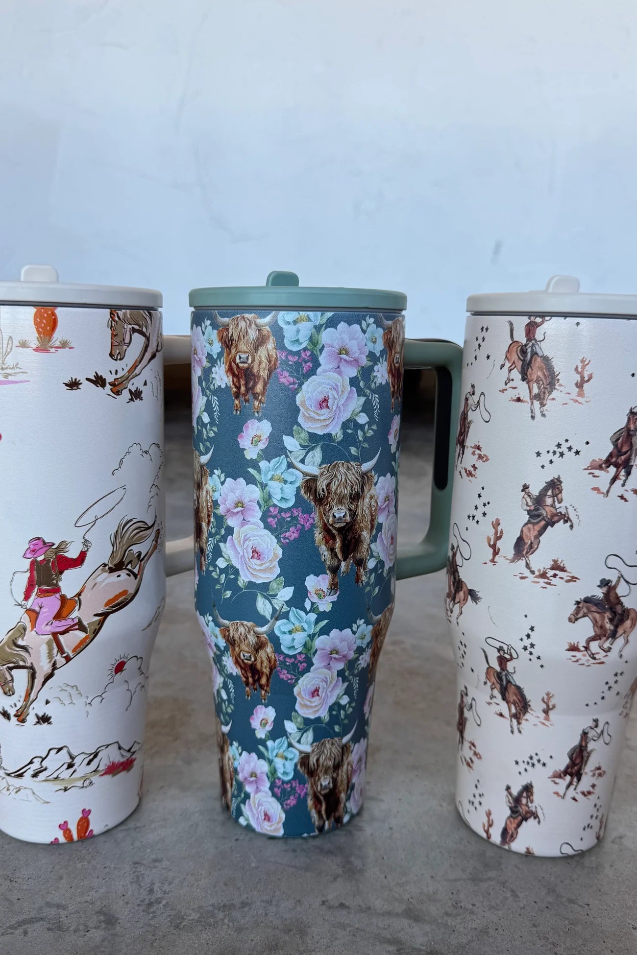 PREORDER- FLORAL & WESTERN STAINLESS STEEL TUMBLER