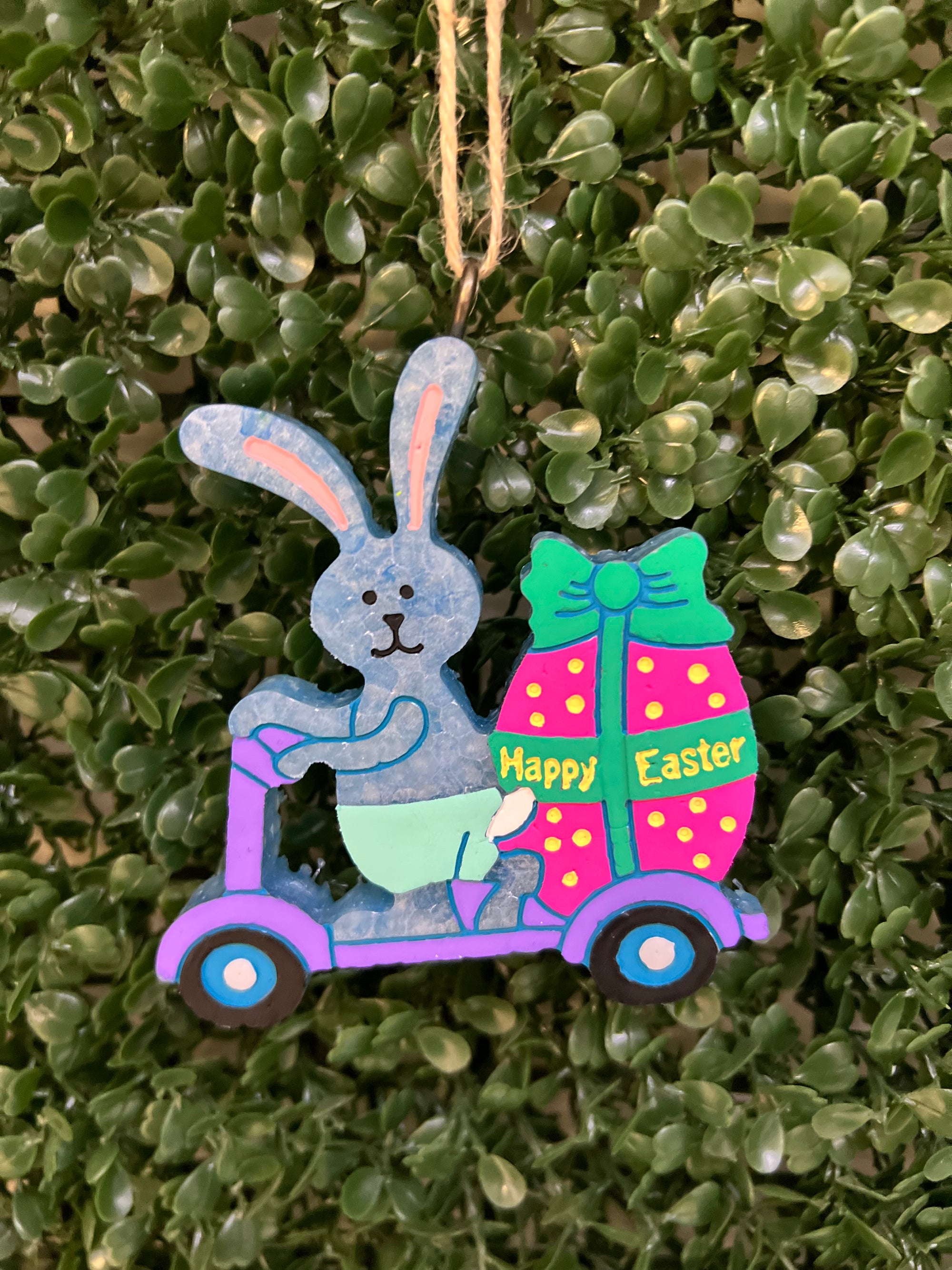 Bunny Scooter Car Freshie Volcano