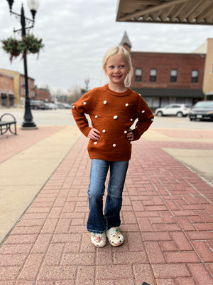 Girl's Brown Sweater