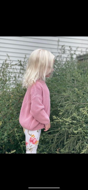 Oversized Baby/Toddler Olive Sweater