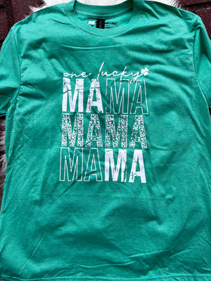 One Lucky Mama Graphic Tee