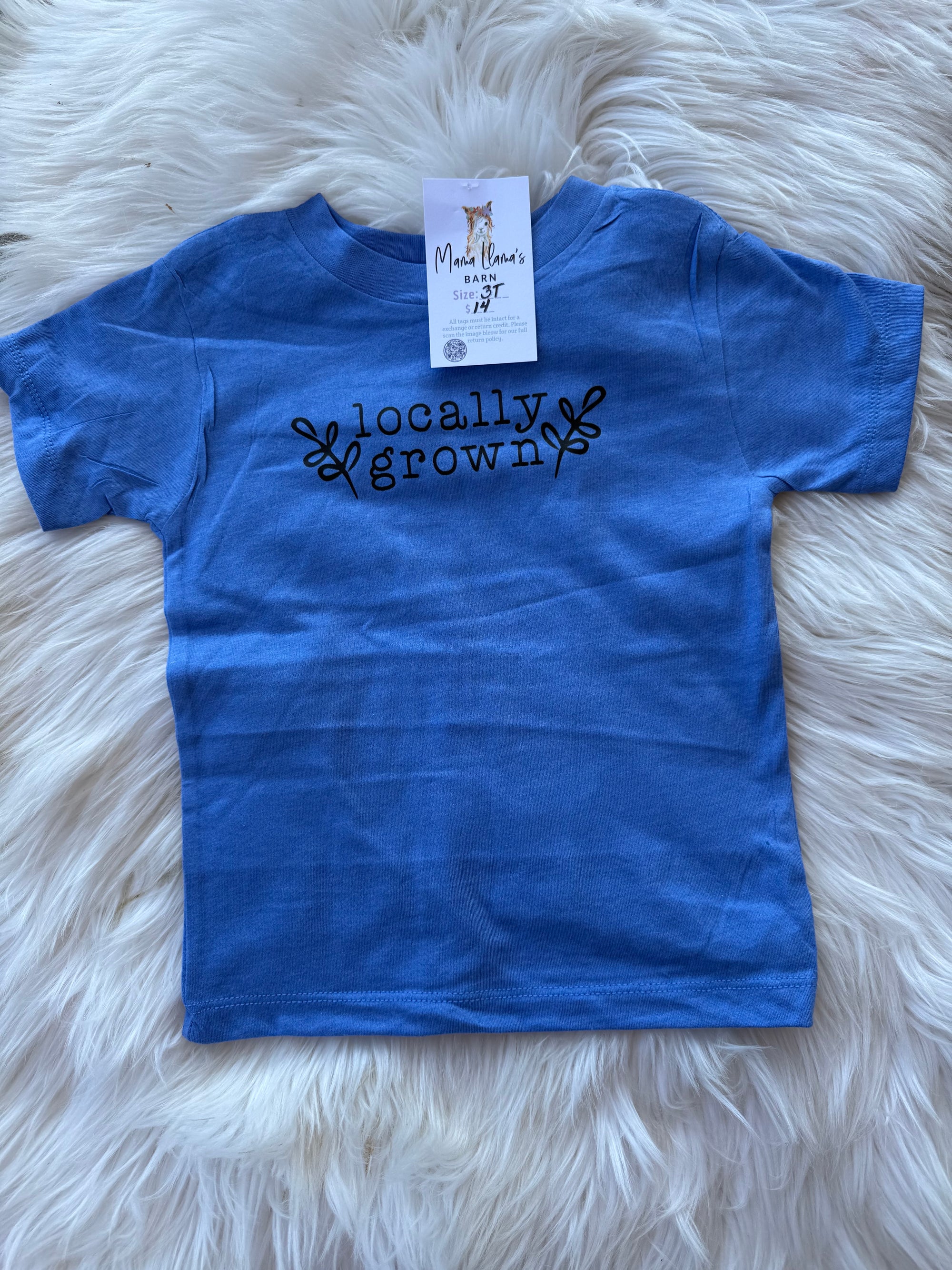 Locally Grown Blue Youth T-shirt