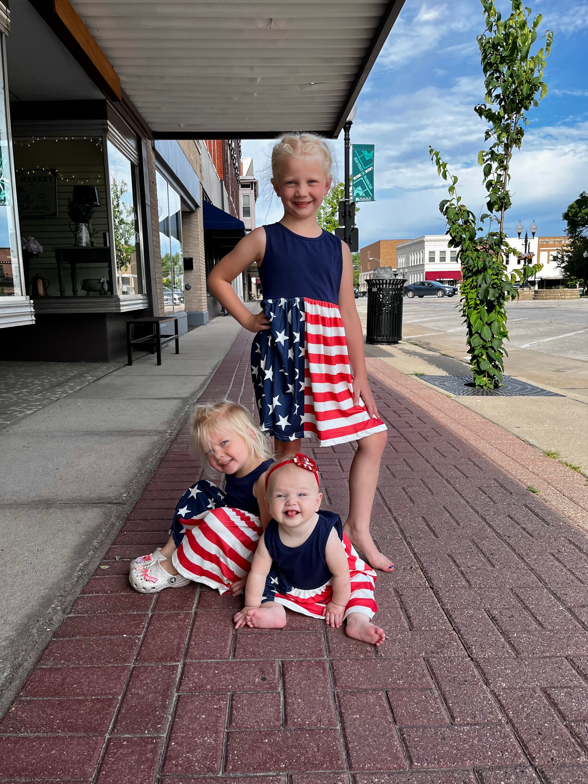 Kids Red White and Blue Dress