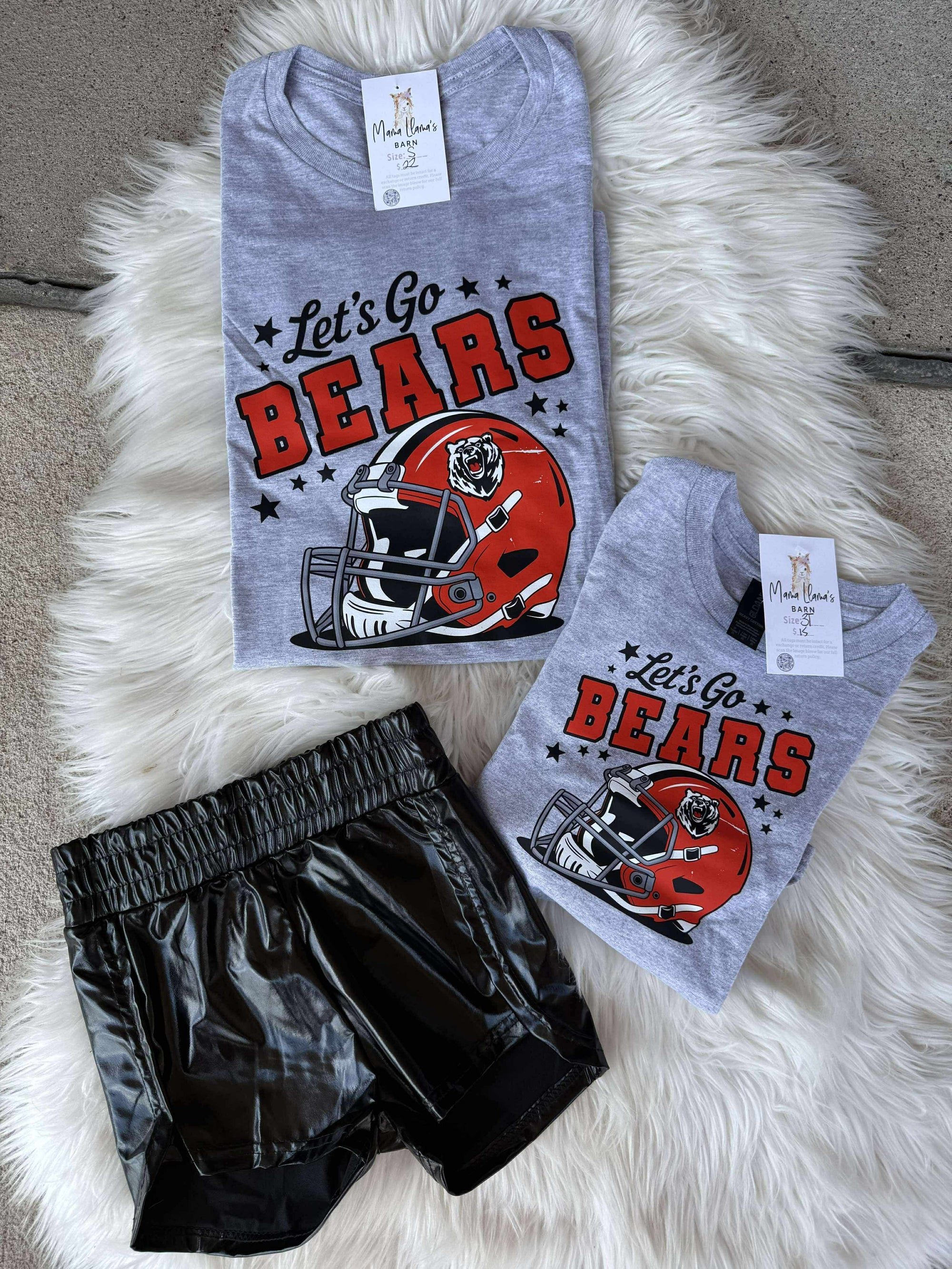 Let's Go Bears Football Helmet Tshirt (Kid)