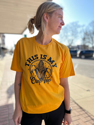 This is my crop top Shirt - Yellow
