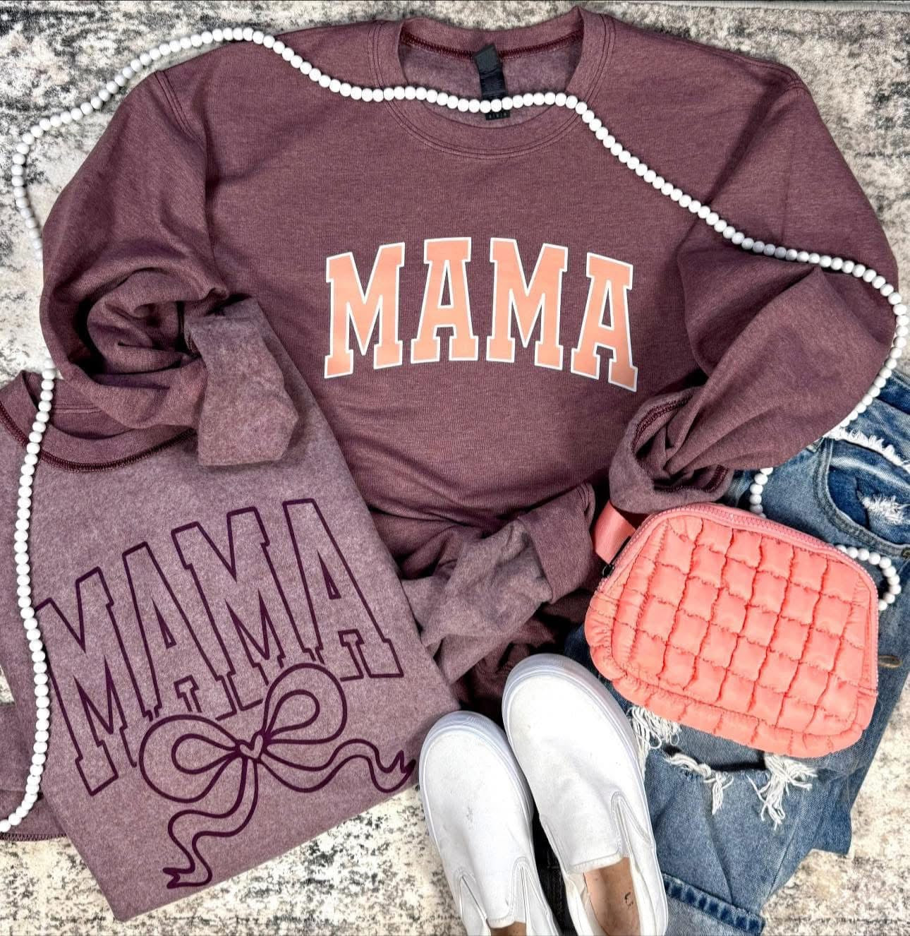 Mama Themed Reversible Crewneck {Pre-Order Closes 2/5}