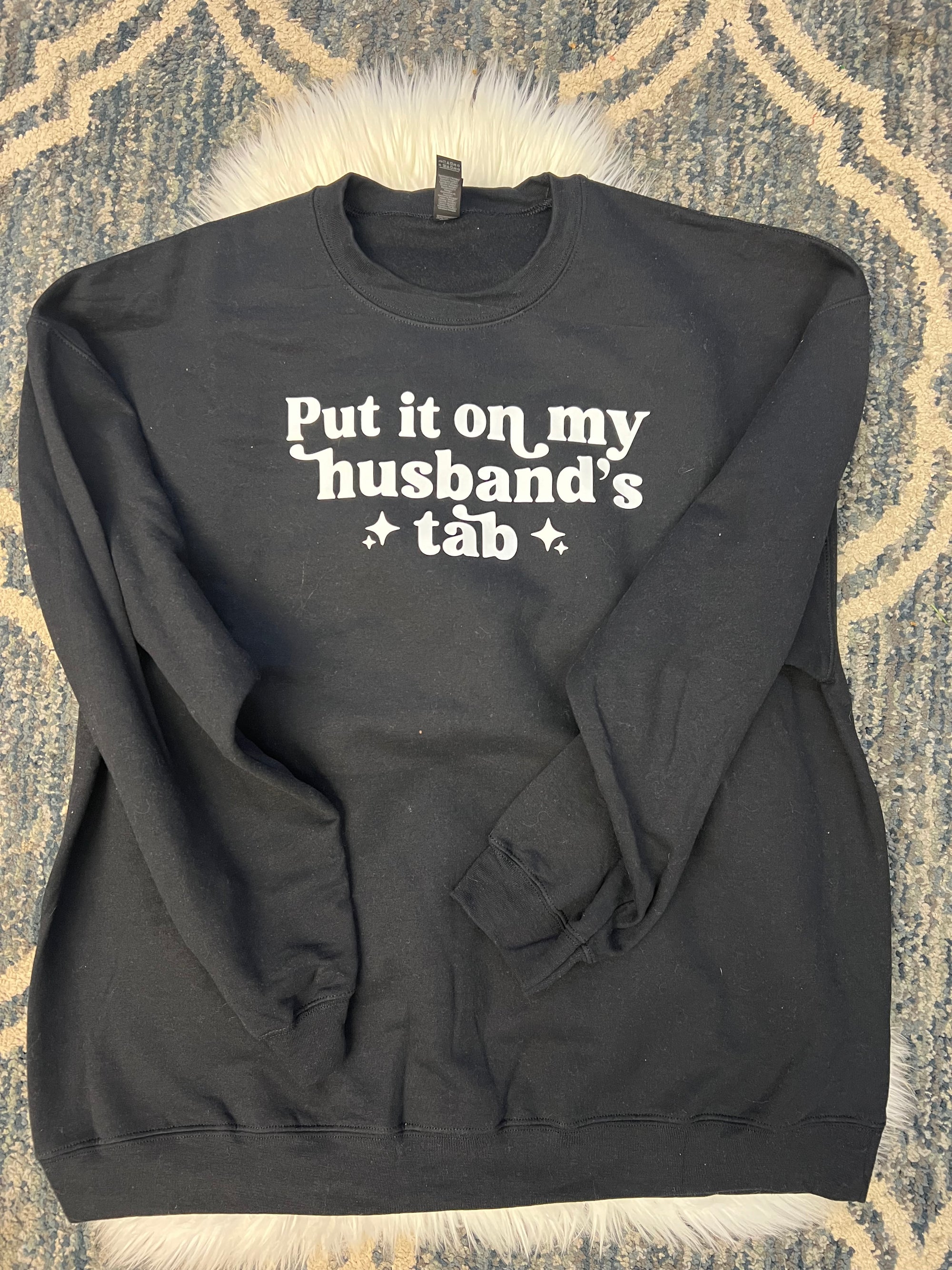 Put it on my husbands tab 2xL