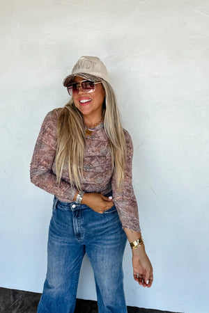 PREORDER- CAMO MESH TOP