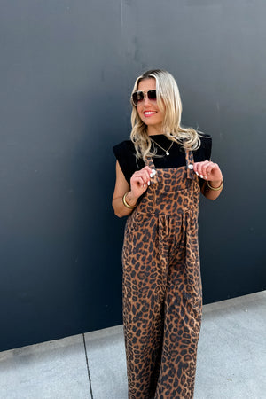 PREORDER- CHEETAH KARLI BOHO OVERALLS Closes 8/8