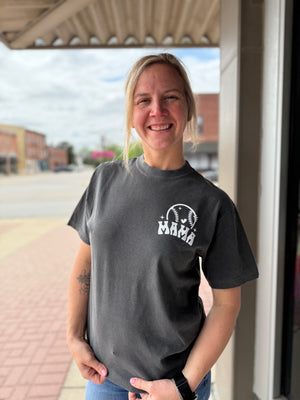 At The Ballpark Baseball Mama Gray T-Shirt