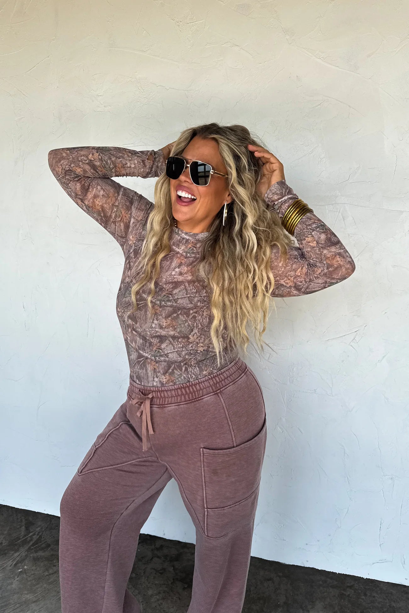 PREORDER- CAMO MESH TOP