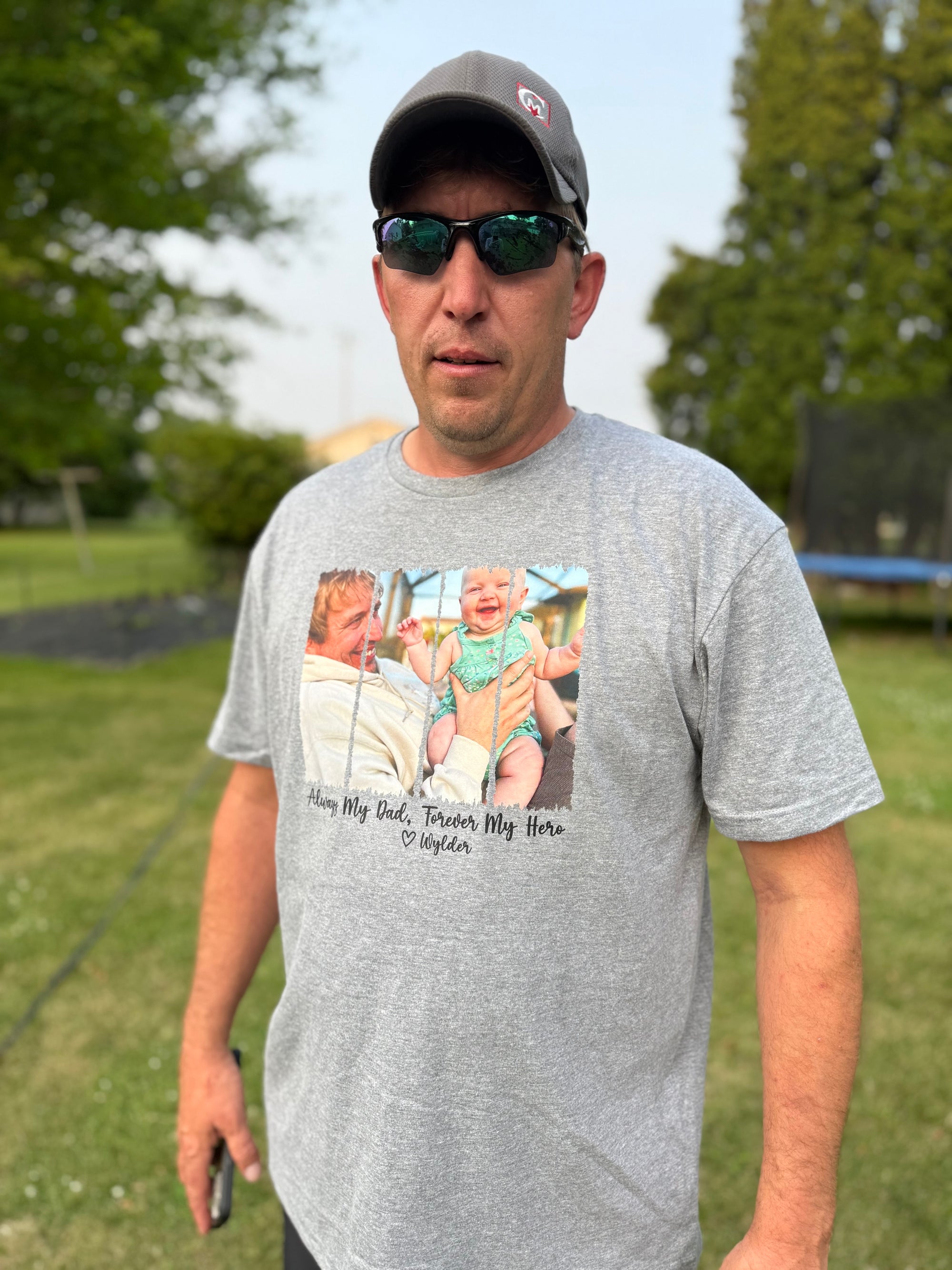 Custom Father's Day Shirt "Always my dad forever my hero"
